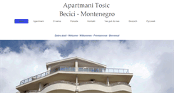 Desktop Screenshot of apartmani-tosic.eu