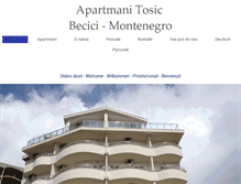 Tablet Screenshot of apartmani-tosic.eu